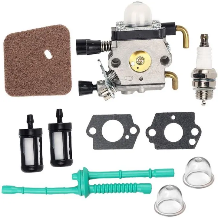 C1q-s97 Kit de filtro de aire y futible para carburador Stihl FS38 FS45 FS46 Fs46 C Fs45 C Fs55 C Fs55 C Fs55 Fs55r Desbroadadora Fs55rc Km55 C Kombi Motor - 1