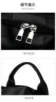 Nueva Moda Mochila Casual Para Mujer Bolsa De Hombro Portátil De Gran Capacidad Estudiante Escuela Bolsa De Nylon Con Lining De Poliéster - details 6