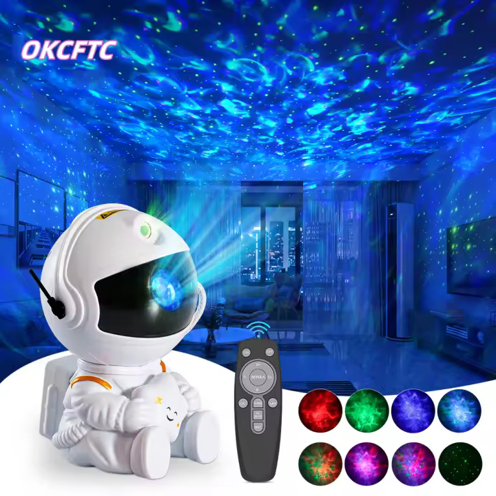 Proyector De Estrellas Galaxia Luz Nocturna LED Astronauta Para Decoración De Habitación Regalo Para Niños Lámpara Decorativa De Casa - 1