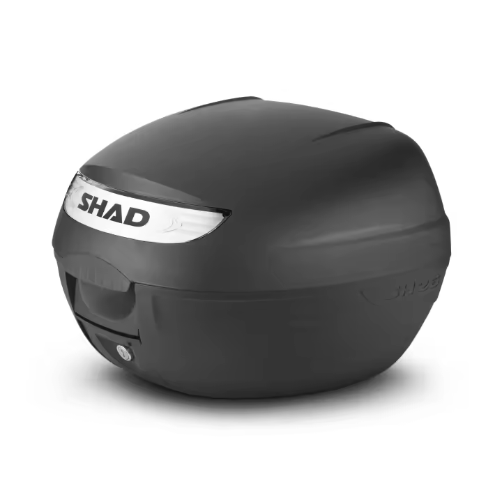Maleta para Moto SHAD SH-26, Color Negro, Capacidad para 1 casco, Alta Calidad y Fácil de Instalar - 1