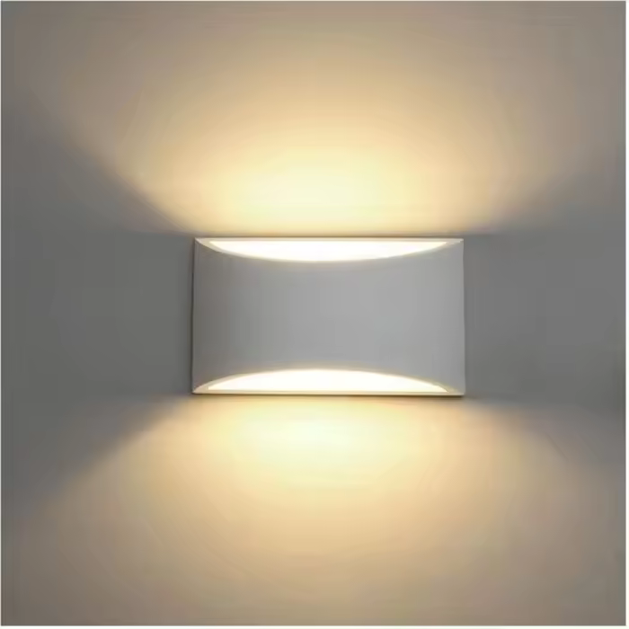 Apliques de pared para interiores, lámpara de pared LED Blanca de 7 W, aplique de Yesto Blanco Caliente para dormitorio, Hogar, pasillo, Sala de estar. - 1