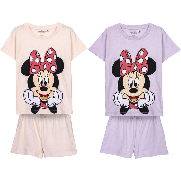 CERDÁ LIFE'S LITTLE MOMENTS - Pigiama per Bambina Invernale di Minnie Mouse, 100% in Cotone con Maglia a Maniche Lunghe e Pantalone Lungo - Licenza Ufficiale Disney