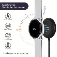 Cargador Inalámbrico Rápido USB Con Soporte Para Reloj Samsung Galaxy Watch 6 Watch5 pro Watch 5 4 3 2 1 44mm 40mm Cable De Carga Adaptador De Dock - details 17
