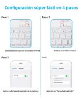 Teclado Inalámbrico Bluetooth Para Tableta 78 Teclas Recargable Diseño Compacto Y Portátil Compatible Con iOS Y Android - details 0