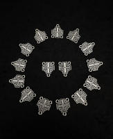 10pcs Cruz De Jerusalén Para Rosario Conector Medieval Religioso De Metal Aleación De Zinc Para Accesorios De Joyería DIY - details 1