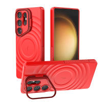 Funda Magnética De Lujo Para Samsung Galaxy S25 Ultra plus Con Soporte Para Lentes Plegables Y Carga Inalámbrica Magsafe Cubierta Suave Mate Protectora Contra Golpes Y Arañazos - details 14
