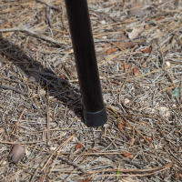 Aktive Barbecue - Barbacoa redonda con patas, 37,5x38,5x70 cm, de carbón, de metal, para jardín, para exterior, cortavientos, con parrilla, color rojo - details 5