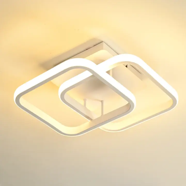 Luz de techo pequeña LED moderna iluminación creativa para interiores pasillo balcón pasillos fuente de luz LED incluye no dimmable instalación semiflinal - 1