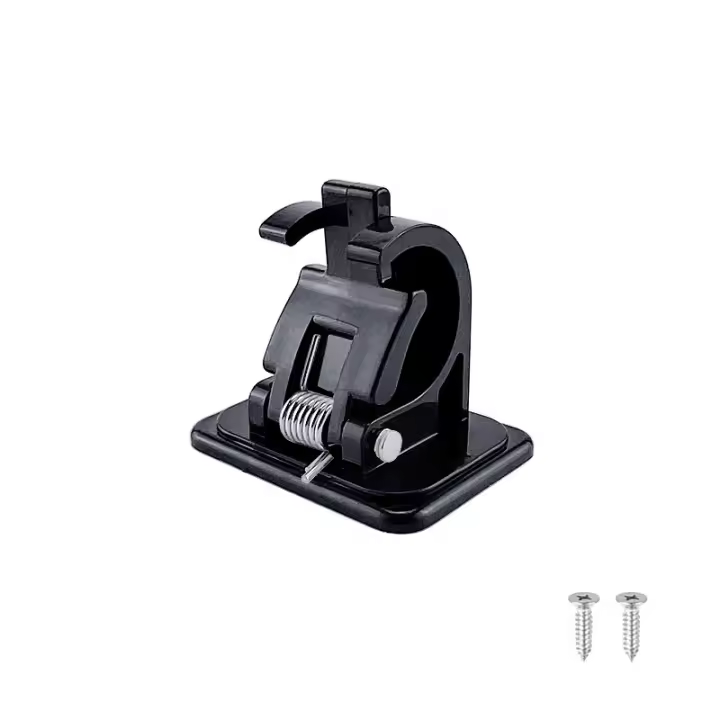 Juego de 4 Ganchos para Barra de Cortina autoadhesivos, sin tallar, Barra de Cortina pegada, soporte para Barra de Cortina sin tallar, Cortinas o toalleros, Barra de Cortina - 1