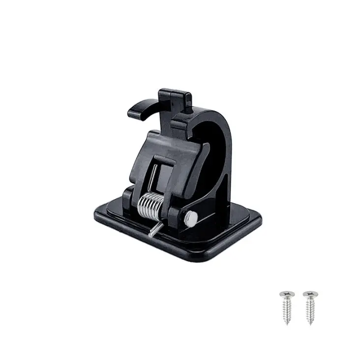 Juego de 4 Ganchos para Barra de Cortina autoadhesivos, sin tallar, Barra de Cortina pegada, soporte para Barra de Cortina sin tallar, Cortinas o toalleros, Barra de Cortina - 1