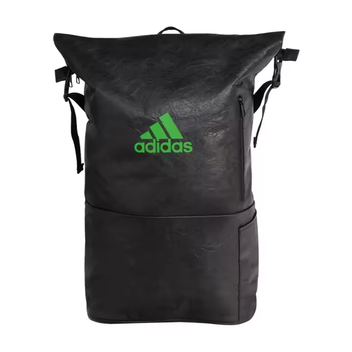 Mochila Adidas Multigame Negro Verde - 1