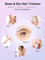Recortador de Vello nasal para Mujer, Profesional, indoloro, para nariz y Orejas, Eléctrico - details 3