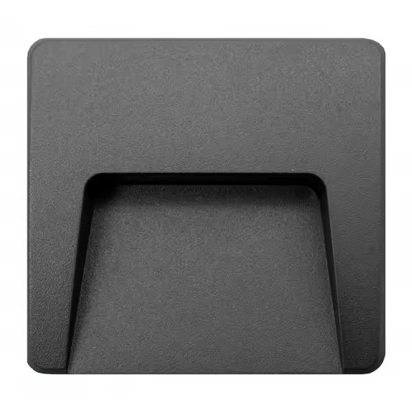 IluminaShop - Baliza de Superficie Led Cuadrado Project Negro Antracita 3W IP65 - 1