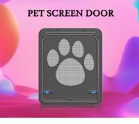 Puerta Para Mascotas Con Cerradura Segura Y Magnética Para Perros Y Gatos Instalación Fácil En Ventanas Y Puertas De Jardín Universal - details 0