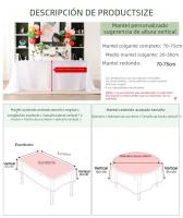 Mantel De Seda Rectangular Para Bodas Y Fiestas Cubierta De Mesa En Color Sólido Decoración Para Banquetes Y Restaurante - details 0