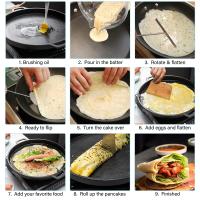 Herramienta De Espalda De Crepe Francesa Espátula Para Batido De Tortilla Acero Inoxidable Eco-amigable Para Cocina Y Panadería - details 7
