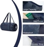 Bolsa de fin de semanaimpermeable para la noche con capacidad de 25 L, Bolsa de hombro portátil para Viajes, Bolsa de Lona Deportiva para yoga, senderismo, viaje de camping - details 1