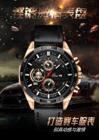 Reloj Deportivo para hombre, Reloj de Negocios con cinturón impermeable, cinturón negro, oro rosa - details 2