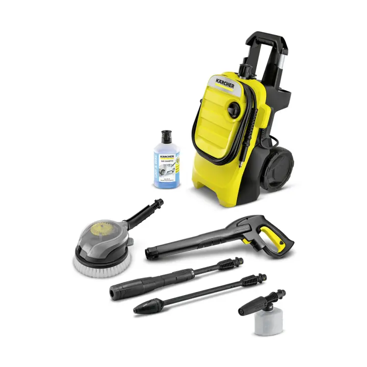 KARCHER INDUSTRIAL Hidrolimpiadora KARCHER 1.637-514.0 K 4 Compact + Car Kit - Limpieza Eficiente del Coche - 1