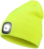 Gorro De Invierno LED Con Luz Recargable Por USB Unisex Gorro Caliente Con Farol De Cabeza Para Noche Capa De Luz De Flashlight Tejido - details 11