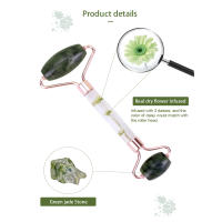 Rodillo De Jade Natural Masajeador Facial Para Mujeres Herramienta De Cuidado De La Piel Relaxante Corporal Regalo Buena - details 3