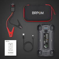 BRPOM M501 Powerbank - 2025 Batería de arranque (5000 A, corriente máxima de 26800 mAh, con pantalla LCD (para todos los motores de gasolina o motores diesel de 10,0 L), dispositivo de arranque portátil con - details 5