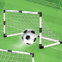Puerta De Fútbol Para Niños Juguetes Deportivos Plegables Con Bomba Y Bola Meta Portátil De Fútbol Para Entrenamiento Al Aire Libre - details 2