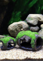 Adorno De Acuario De Vidrio Decoración De Tanque De Peces Resina Antigua Barrotes Accesorio De Equipamiento De Acuario D9236 - details 0
