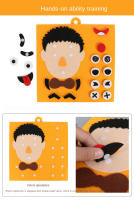 Rompecabezas 3D Divertido Juego De Expresiones Faciales Montessori Educativo Para Niños 30 Cm Autoadhesivos De Caras - details 2