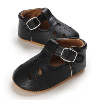 Zapatos Para Bebé Recién Nacidos Niñas Clásicos Corazón De Goma Antideslizante PU Vestido Primera Caminadora Zapatos De Cuna - details 13