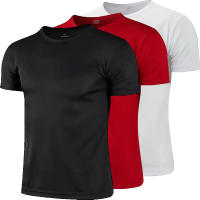 Pack De 3 Camisetas Deportivas Para Hombre Secado Rápido Camisetas De Trabajo Transpirables De Manga Corta Para Correr Y Ejercitarse - details 5
