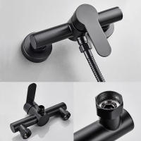 Grifo De Baño De Acero Inoxidable Montado En La Pared Con Control De Agua Caliente Y Fría Válvula Mezcladora Para Baño Y Bañera - details 7
