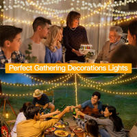 Luces De Cadena De Hadas 1000/500LED Para Decoración De Navidad Exterior Impermeables Con Control Remoto Para Árbol Calle Boda Fiesta - details 6