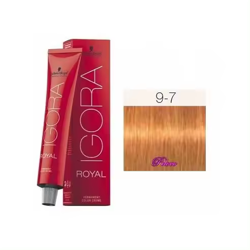 Tinte Igora Royal 9-7 Rubio Muy Claro Cobrizo 60 ml. Schwarzkopf - 1