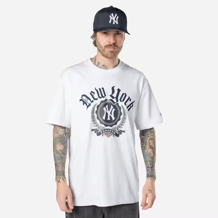 Camiseta New Era Ny Yankees Mlb Throwback White - 1