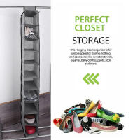 Organizador De Zapatos Colgante 10-Estantes Para Armario Almacenamiento De Zapatos Soporte Para Habitación Material De Nylon - details 3
