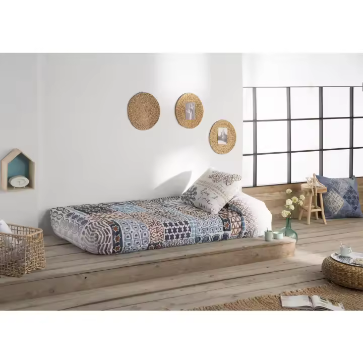 JVR - Edredón Ajustable modelo EXOTIC - Tejido 100% Algodón - Estampado digital - Cama 80/90/105/135/150 - Fabricado en España - 1