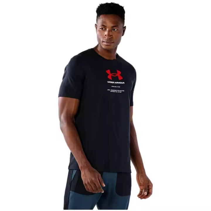 Camiseta de Manga Corta Under Armour Engineered Symbol Ss para hombre en color negro - 1