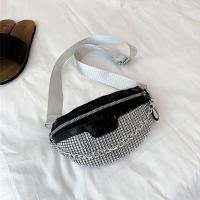 Bolso De Noche Para Mujer Con Diamantes Bolso De Cintura Brillante Bolsa De Pecho Estilo Casual Bandolera De Moda - details 11