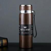 Botella Termo De Acero Inoxidable 1L Para Agua Té Café Mantener Frío Y Caliente Termos Aislante Para Adultos Lavable En Lavavajillas - details 7