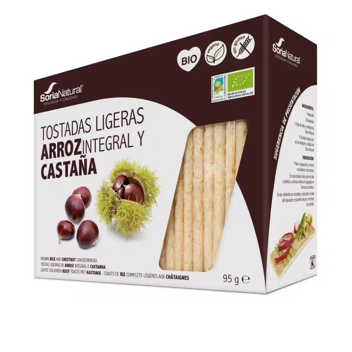 Soria Alimentacion Tostadas Ligeras Arroz Castaña Soria Nat - 1