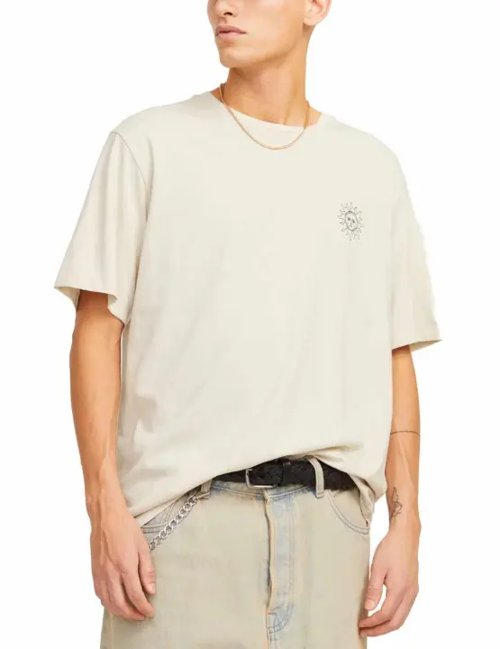 Camiseta Jack&Jones Jackie beige manga corta para hombre - 1