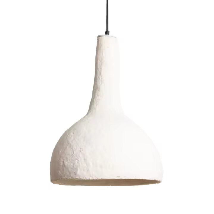 Ledkia Lámpara Colgante Papel Maché Filem ILUZZIA Blanco - 1