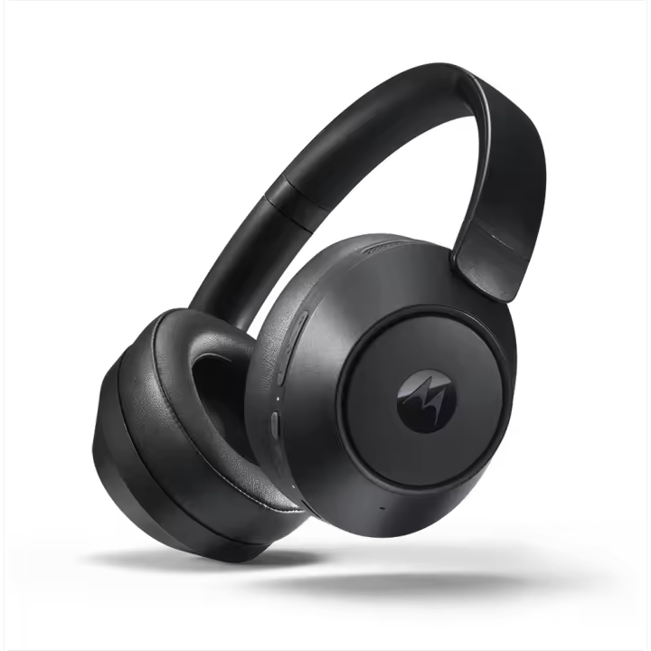 Motorola Sound - Moto XT800 ANC, Auriculares Inalámbricos con Emparejamiento Rápido, Audio Envolvente, 60 Horas de Reproducción Continua, Cancelación de Ruido, Color Negro - 1