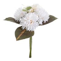 Bouquet De Flores Artificiales 6 Ramas Crisantemo Y Eucalipto Hojas De Hidranegra Para Decoración De Hogar Y Bodas - details 6