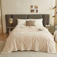 Manta De Tafurong De Poliéster 100% Coral Fleece Para Cama Y Sofá Color Sólido Suave Y Cálida Para Primavera E Invierno Tamaño Varía - details 11
