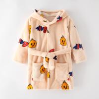 Albornoz con capucha de manga larga para niños, bata con estampado de dibujos animados, ropa de dormir para niños y niñas, invierno y otoño - details 0