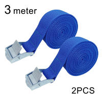 2pcs Cinturones De Atado De 3 Metros Con Hebilla Para Auto Motocicleta Bicicleta Y Camión Cinta De Fijación Para Equipaje Y Carga En Color Azul Rojo Negro Verde Y Naranja - details 6