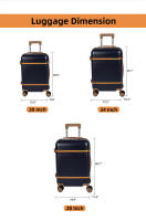 S7 STAR Set 3pcs Maletas Rígidas ABS 4 Ruedas, Juego de Maletas Ligeras de Viaje, 3 PCS Juego de Maletas Ruedas 360° Antideslizantes Silenciosas, Cabina Equipaje Resistente 20in 24in 28in - details 2