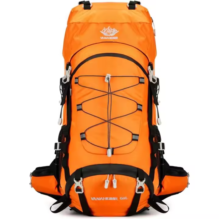 Prowalk-TEC 3 Mochila senderismo y trekking 60 litros impermeable, unisex, ideal para rutas, excursiones, montañismo y cualquier actividad al aire libre, ligera, de fácil ajuste, a elegir entre los colores Negro, Turquesa, Naranja y Verde Olivo. - 1